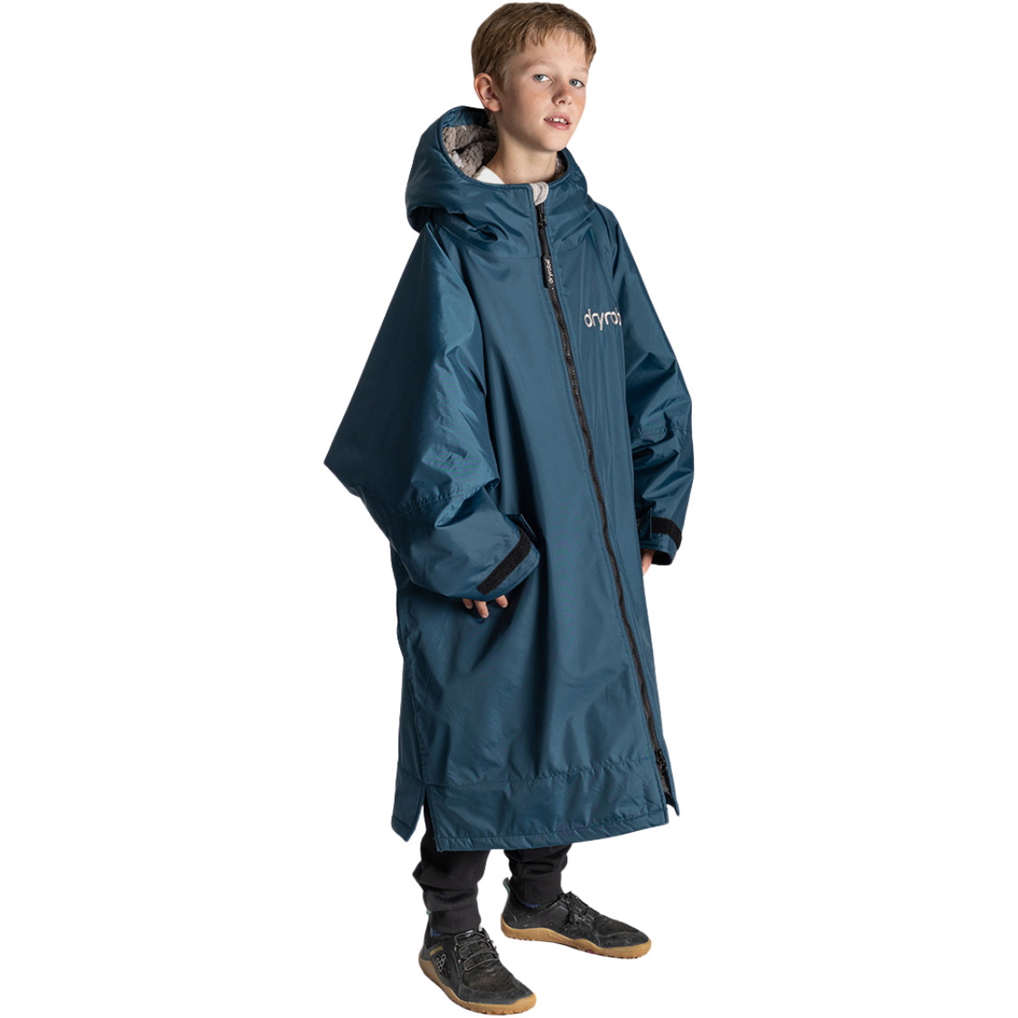 2026 Dryrobe Junior Advance Long Sleeve Changing Robe V3KSLSDA - Deep Sea Blue Sand Camo